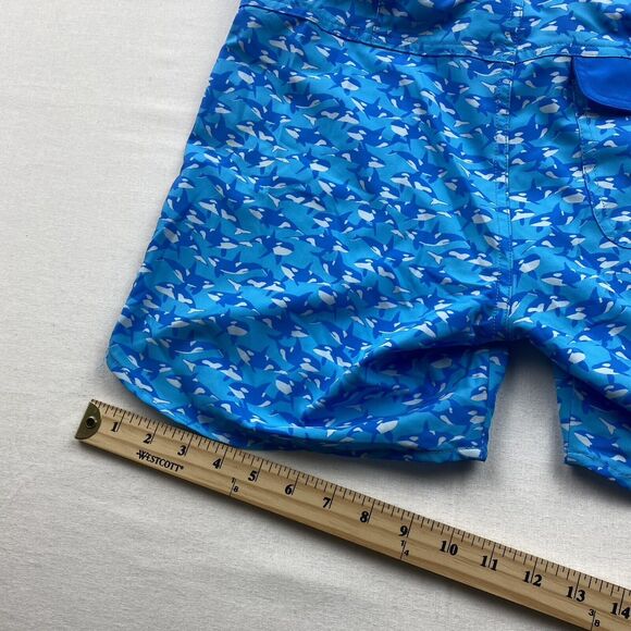 Chubbies Mens Size 30 Blue Orca Whale Surf Board Shorts - Picture 9 of 10